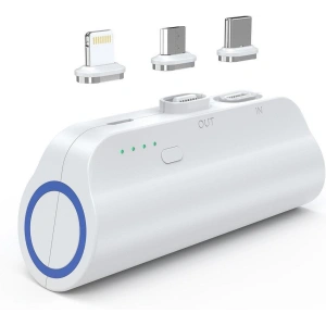 Hurtownia GSM - Mini-Powerbank Choetech B660 3000mAh USB-C/microUSB/Lightning weiß - CHT169 - {ean13} - Hurt