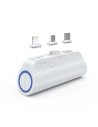 Mini powerbank Choetech B660 3000mAh USB-C/microUSB/Lightning bílý