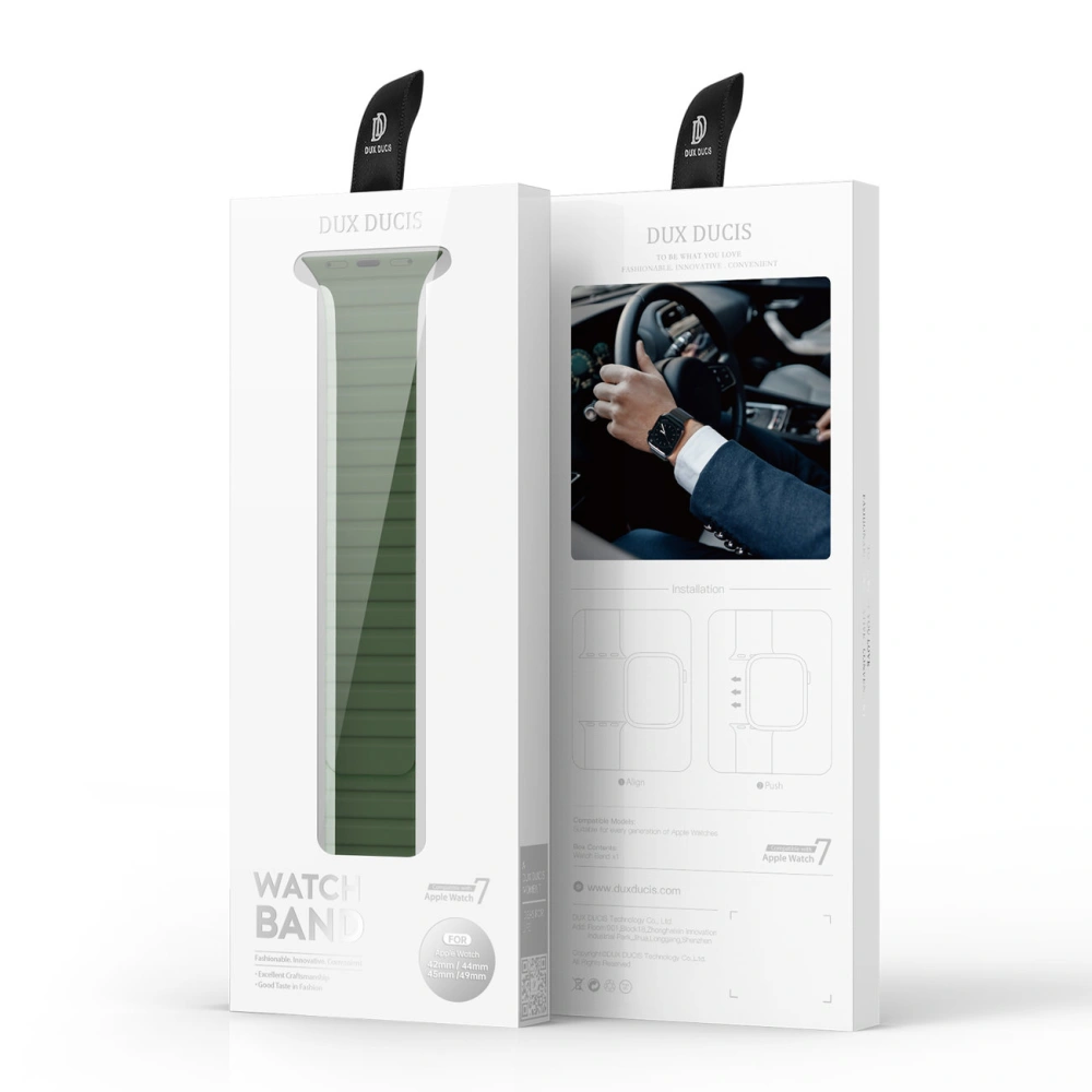 Hurtownia GSM - Pásková magnetická Dux Ducis Strap (LD verze) Apple Watch 4/5/6/7/SE/8/9/10 40/41/42mm zelená - DDS1732 - {ean13} - Hurt