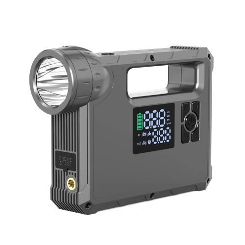 Jump starter powerbank kompresor Choetech TC0017 8000mAh latarka LED czarny