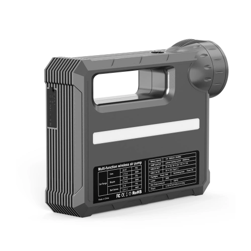 Jump starter powerbank kompresor Choetech TC0017 8000mAh latarka LED czarny