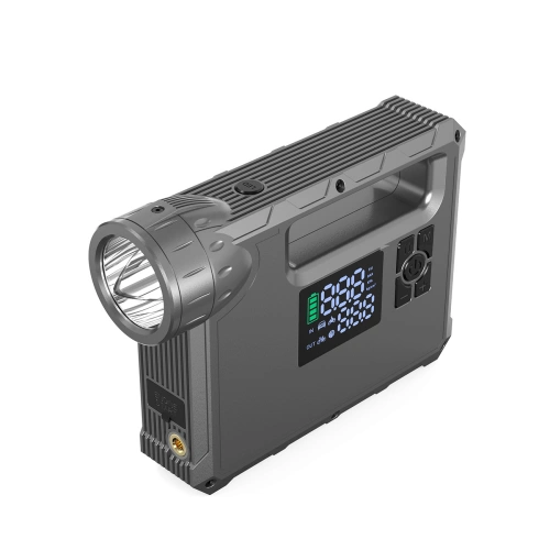 Jump starter powerbank kompresor Choetech TC0017 8000mAh latarka LED czarny