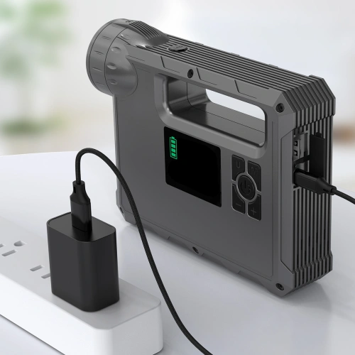 Jump starter powerbank kompresor Choetech TC0017 8000mAh latarka LED czarny