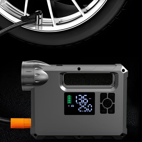 Jump starter powerbank kompresor Choetech TC0017 8000mAh latarka LED czarny