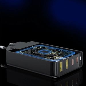 Hurtownia GSM - Încărcătorul de rețea Choetech PD6005 GaN 140W 2xUSB C, 2xUSB-A negru - CHT172 - {ean13} - Hurt