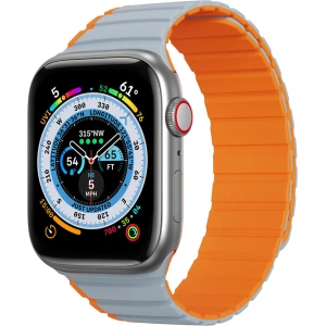 Hurtownia GSM - Pasek magnetic Dux Ducis Strap (Versiunea LD) Apple Watch 4/5/6/7/SE/8/9/10 40/41/42mm gri-portocalie - DDS1734 - {ean13} - Hurt