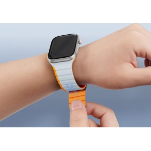 Hurtownia GSM - Pasek magnetic Dux Ducis Strap (Versiunea LD) Apple Watch 4/5/6/7/SE/8/9/10 40/41/42mm gri-portocalie - DDS1734 - {ean13} - Hurt