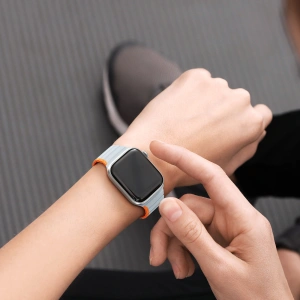 Hurtownia GSM - Pasek magnetic Dux Ducis Strap (Versiunea LD) Apple Watch 4/5/6/7/SE/8/9/10 40/41/42mm gri-portocalie - DDS1734 - {ean13} - Hurt