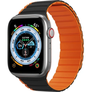 Hurtownia GSM - Páskový magnet Dux Ducis Strap (LD verze) Apple Watch 4/5/6/7/SE/8/9/10 40/41/42mm černo-oranžový - DDS1735 - {ean13} - Hurt