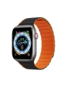 Dux Ducis Strap mágneses pánt (LD verzió) Apple Watch 4/5/6/7/SE/8/9/10 40/41/42mm fekete-narancssárga