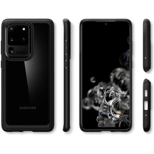Hurtownia GSM - Spigen Samsung Husă Ultra Hybrid Galaxy S20 Ultra Matte Black - SPN548BLK - {ean13} - Hurt
