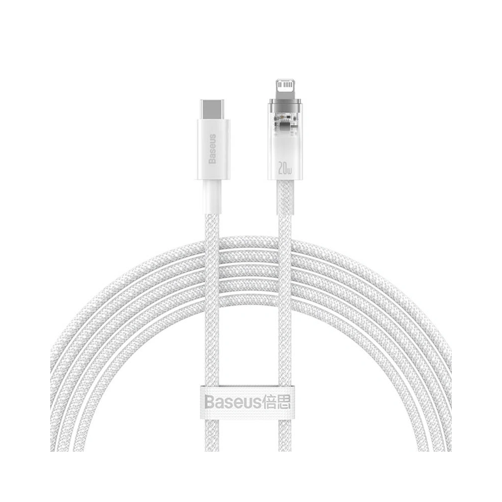 Hurtownia GSM - Kabel Baseus Explorer Series USB-C/Lightning 2m 20W (weiß) - BSU4358 - {ean13} - Hurt