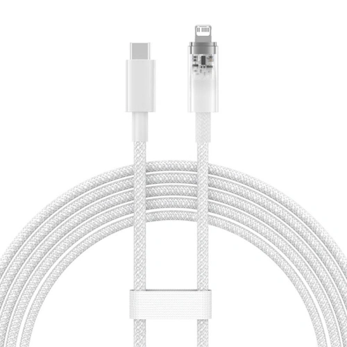 Kabel Baseus Explorer Series USB-C/Lightning 2m 20W (biały)