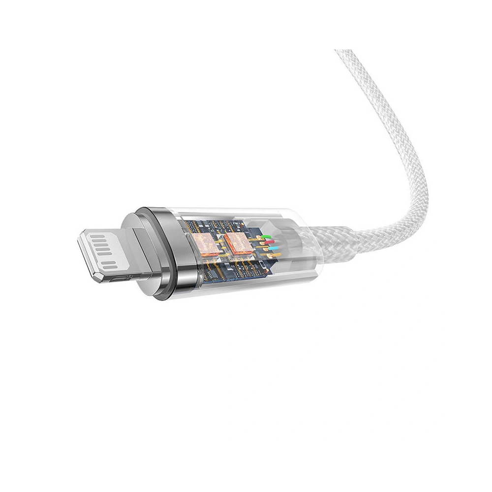 Hurtownia GSM - Kábel Baseus Explorer Series USB-C/Lightning 2m 20W (fehér) - BSU4358 - {ean13} - Hurt