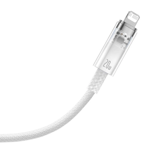 Kabel Baseus Explorer Series USB-C/Lightning 2m 20W (biały)