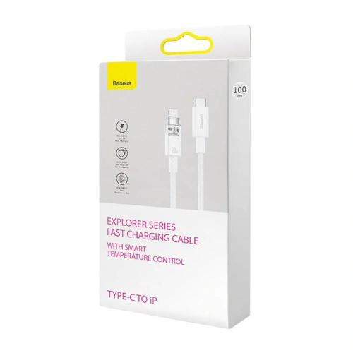 Kabel Baseus Explorer Series USB-C/Lightning 2m 20W (biały)