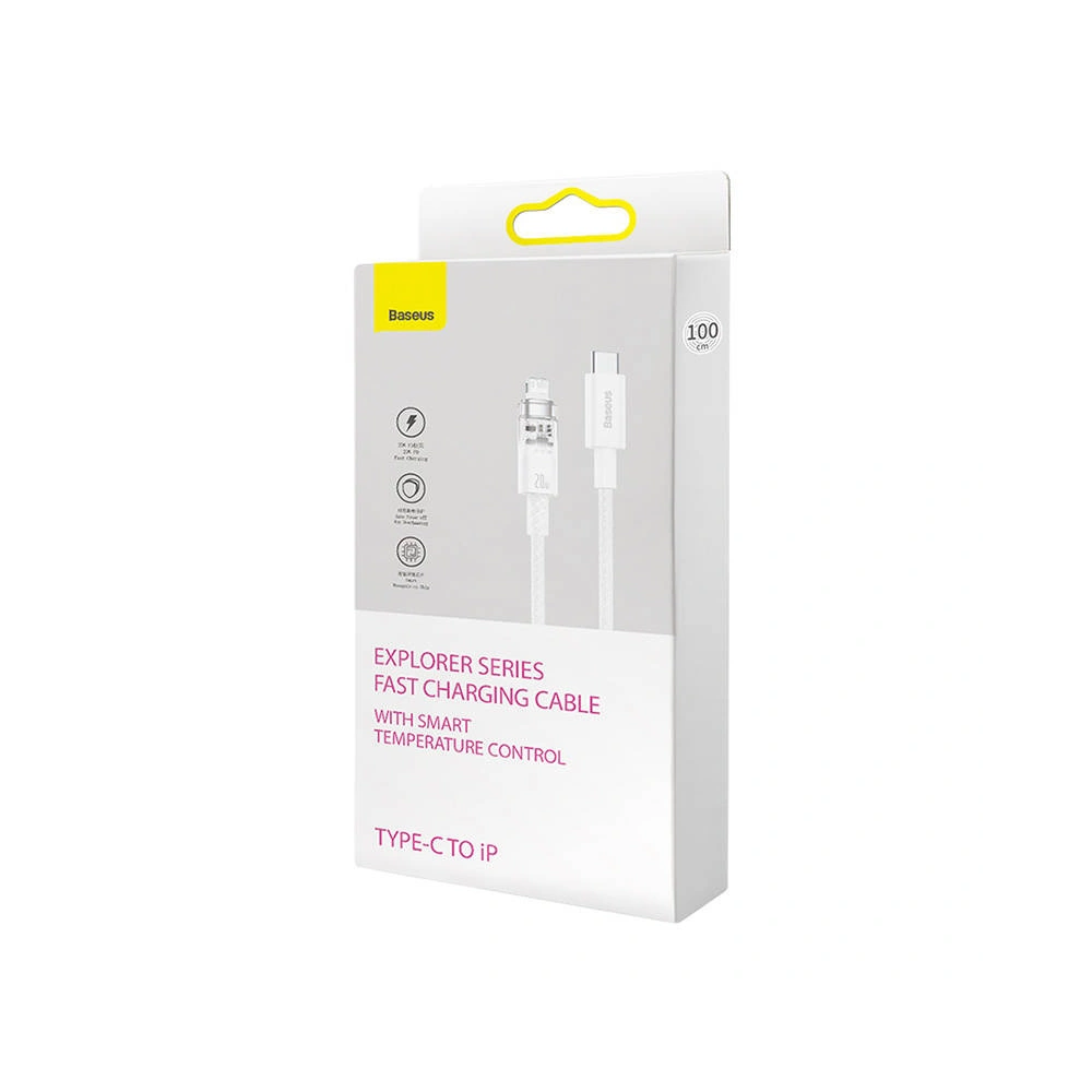Hurtownia GSM - Kabel Baseus Explorer Series USB-C/Lightning 2m 20W (weiß) - BSU4358 - {ean13} - Hurt