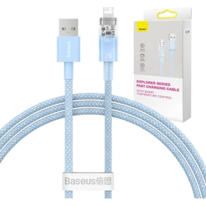 Kabel Baseus Explorer Series USB-A/Lightning 1m 2.4A (niebieski)