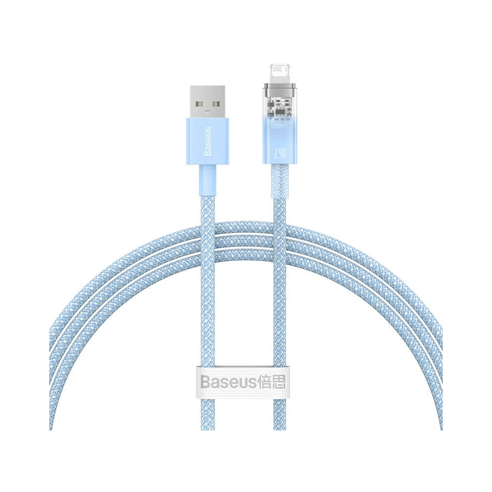 Hurtownia GSM - Kabel Baseus Explorer Series USB-A/Lightning 1m 2.4A (blau) - BSU4359 - {ean13} - Hurt