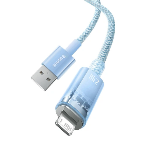 Kabel Baseus Explorer Series USB-A/Lightning 1m 2.4A (niebieski)