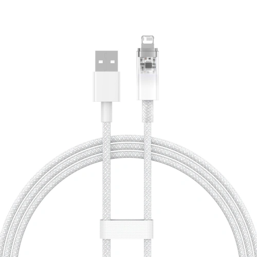 Kabel Baseus Explorer Series USB-A/Lightning 1m 2.4A (biały)