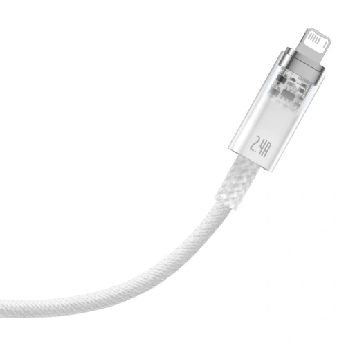 Kabel Baseus Explorer Series USB-A/Lightning 1m 2.4A (biały)