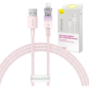Hurtownia GSM - Kabel Baseus Explorer Series USB-A/Lightning 1m 2.4A (różowy) - BSU4361 - {ean13} - Hurt