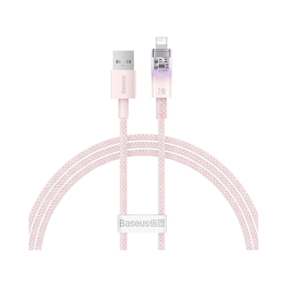 Hurtownia GSM - Kabel Baseus Explorer Series USB-A/Lightning 1m 2.4A (rosa) - BSU4361 - {ean13} - Hurt