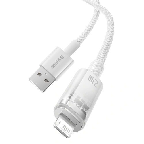 Kabel Baseus Explorer Series USB-A/Lightning 1m 2.4A (biały)