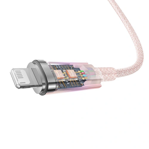 Kabel Baseus Explorer Series USB-A/Lightning 1m 2.4A (różowy)