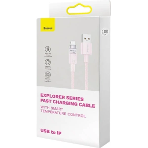 Hurtownia GSM - Kabel Baseus Explorer Series USB-A/Lightning 1m 2.4A (różowy) - BSU4361 - {ean13} - Hurt