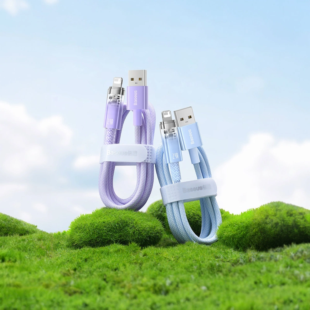 Wholesale Baseus Explorer Series USB-A/Lightning Cable 1m 2.4A (white) - BSU4360 - {ean13} - Hurt