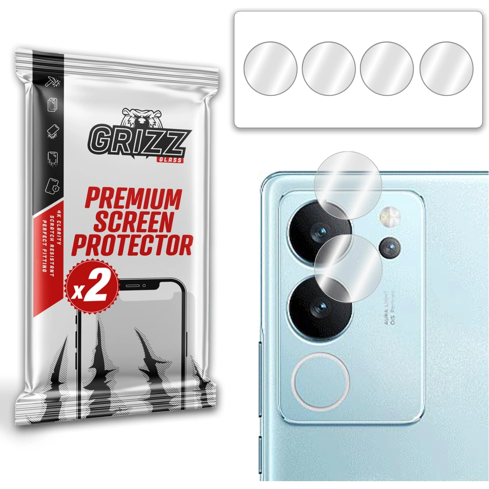 Glas für die Kamera GrizzGlass HybridGlass für vivo S17 Pro