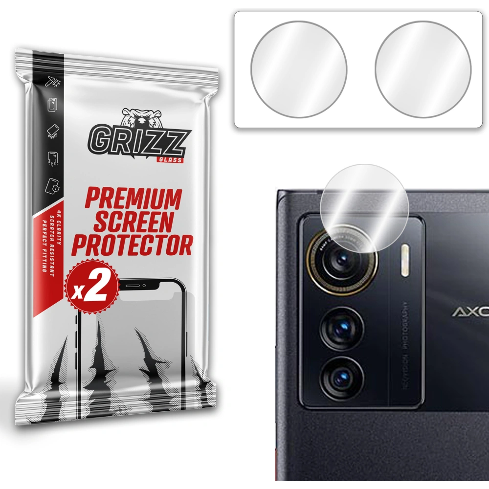 Wholesale GrizzGlass HybridGlass Camera ZTE Axon 50 Ultra - GRZ5074 - {ean13} - Hurt