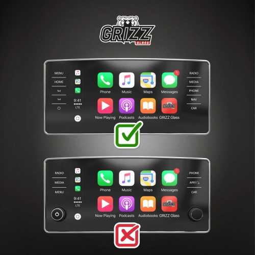 Folia matowa GrizzGlass CarDisplay Protection do Skoda Fabia 4 9,2" Amundsen 2021-2023