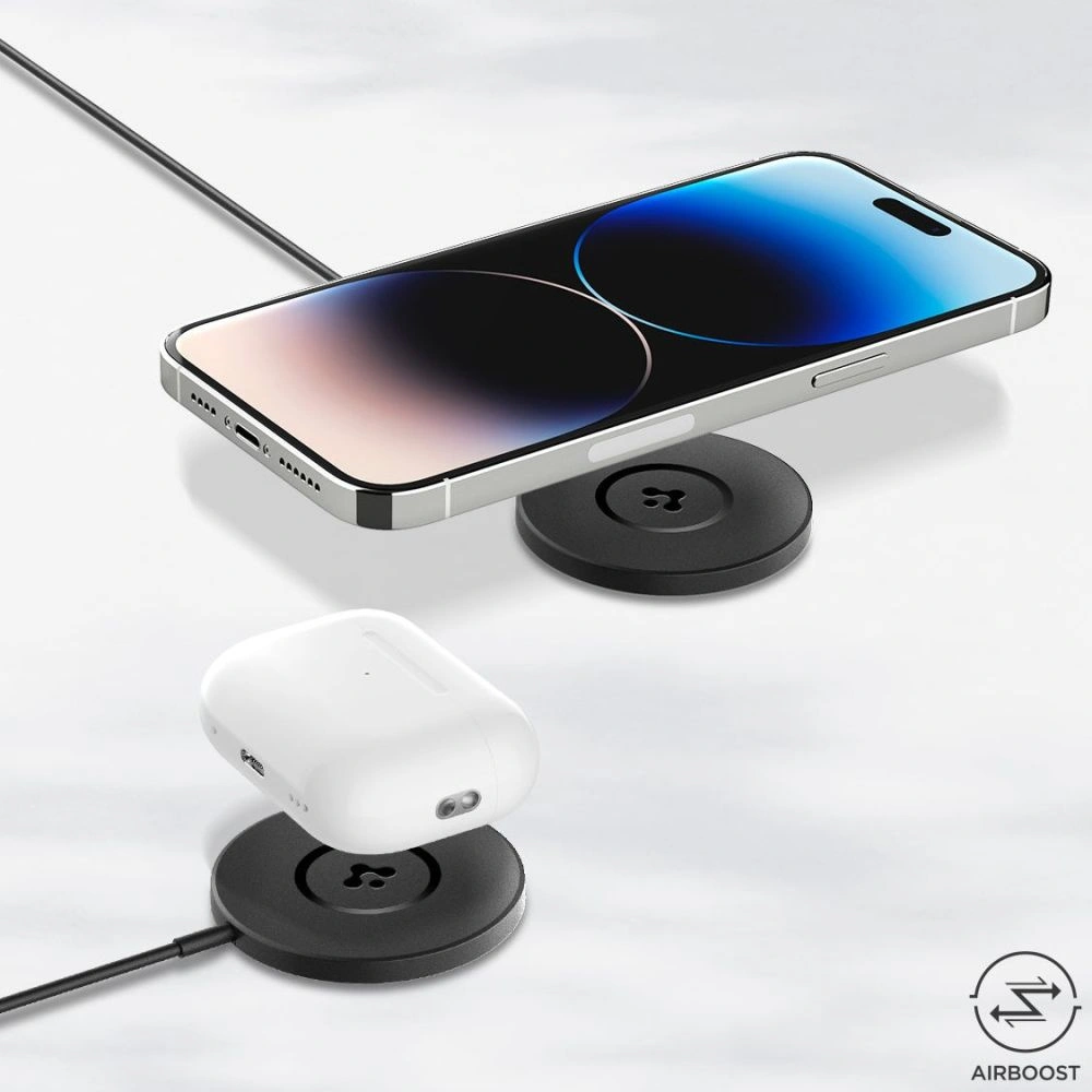 Hurtownia GSM - Bezdrátová nabíječka Spigen PF2102 ArcField Magnetic MagSafe Wireless Charger Black - SPN2892 - {ean13} - Hurt