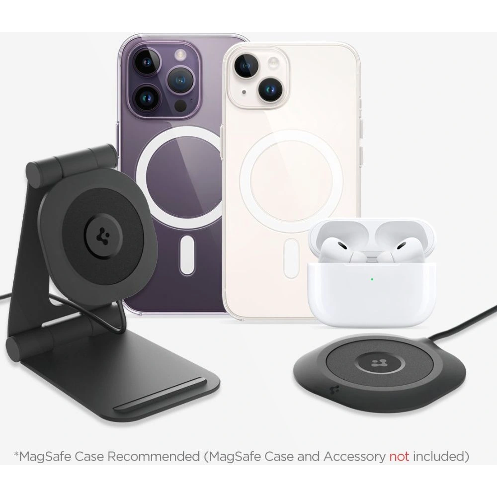 Hurtownia GSM - Bezdrátová nabíječka Spigen PF2102 ArcField Magnetic MagSafe Wireless Charger Black - SPN2892 - {ean13} - Hurt
