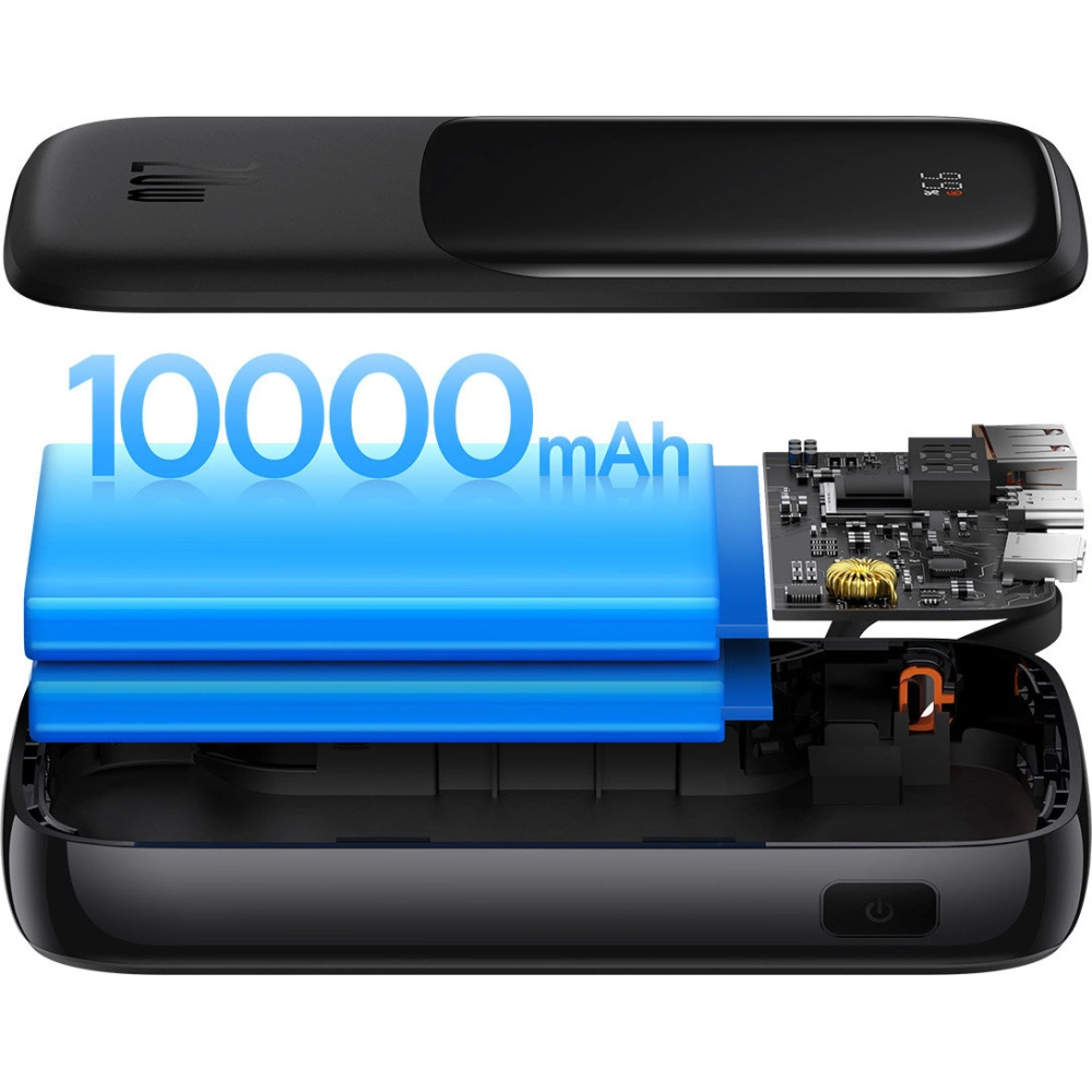 Hurtownia GSM - Powerbank Baseus Qpow Pro 10000mAh 20W Overseas Edition + kabel USB-C 3A - černý - BSU4362 - {ean13} - Hurt