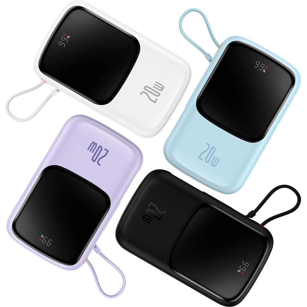 Hurtownia GSM - Powerbank Baseus Qpow Pro 10000mAh 20W Overseas Edition + cablu USB-C 3A - negru - BSU4362 - {ean13} - Hurt