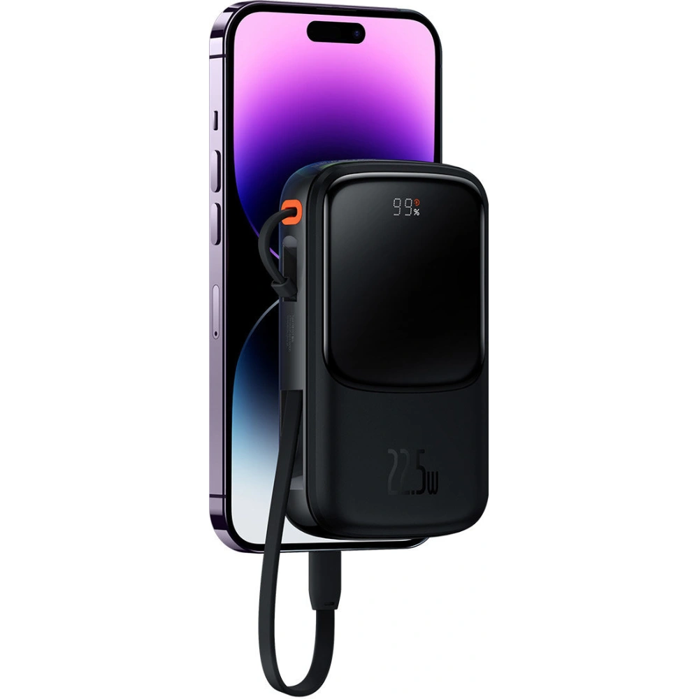 Hurtownia GSM - Powerbank Baseus Qpow Pro 10000mAh 20W Overseas Edition + kabel USB-C 3A - černý - BSU4362 - {ean13} - Hurt