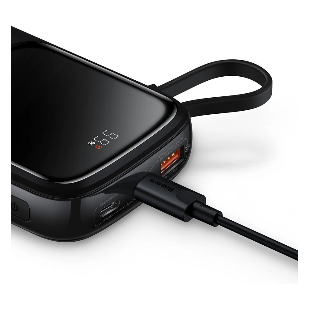 Hurtownia GSM - Powerbank Baseus Qpow Pro 10000mAh 20W Overseas Edition + kabel USB-C 3A - černý - BSU4362 - {ean13} - Hurt