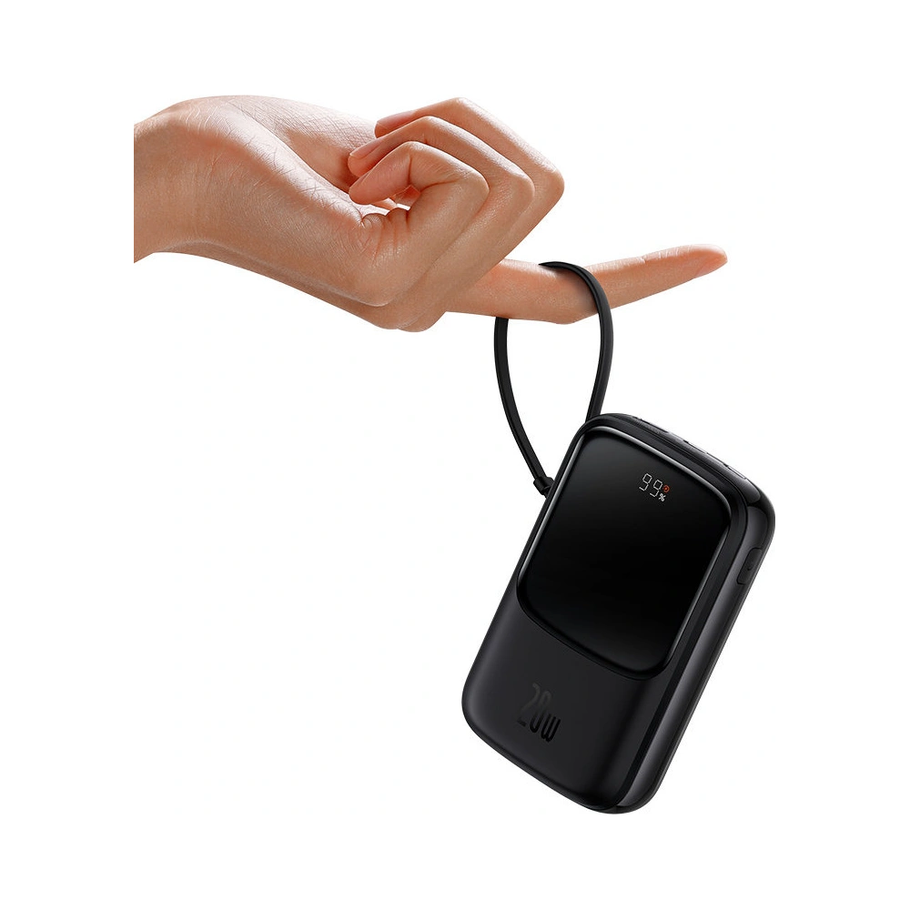 Hurtownia GSM - Powerbank Baseus Qpow Pro 10000mAh 20W Overseas Edition + kabel USB-C 3A - černý - BSU4362 - {ean13} - Hurt