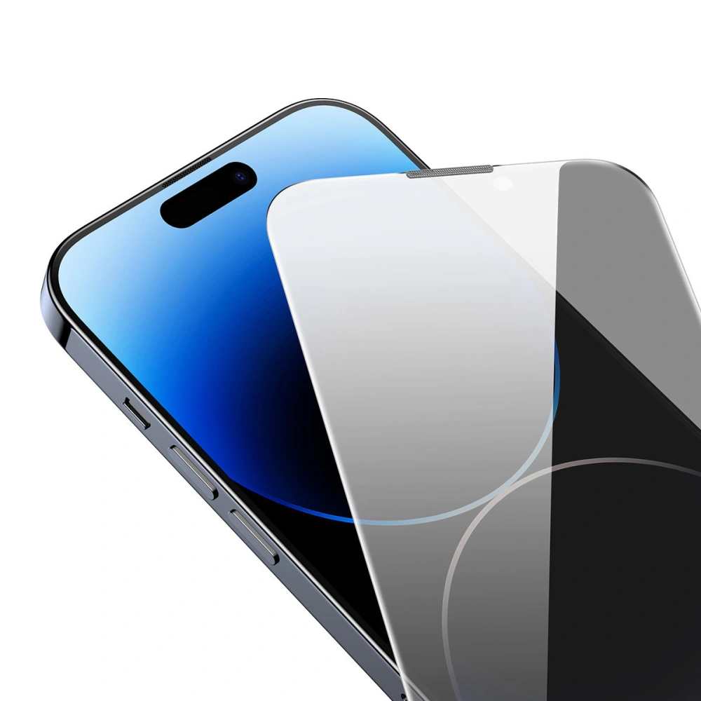 Wholesale Baseus Privacy 0.3mm Glass Apple iPhone 14 Pro Max + mounting frame - BSU4363 - {ean13} - Hurt