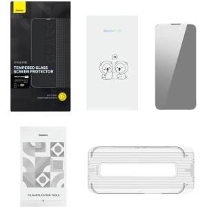 Hurtownia GSM - Sticlă securizată Baseus Privacy 0.3mm Glass Apple iPhone 14 Pro + cadru de montaj - BSU4364 - {ean13} - Hurt