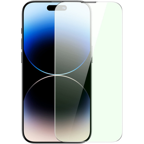 Hurtownia Baseus - 6932172623531 - BSU4365 - Szkło hartowane Baseus Anti Blue Light 0.3mm Glass Apple iPhone 14 Pro Max z filtrem przeciwpyłowym + ramka montażowa - B2B homescreen