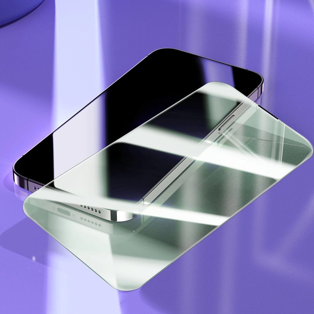 Hurtownia GSM - Sticlă securizată Baseus Anti Blue Light 0.3mm Glass Apple iPhone 14 Pro Max cu filtru antipraf + ramă de montaj - BSU4365 - {ean13} - Hurt
