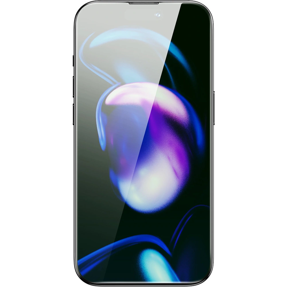 Hurtownia GSM - Edzett üveg Baseus Anti Blue Light 0.3mm Glass Apple iPhone 14 Pro porvédő szűrővel + szerelőkeret - BSU4366 - {ean13} - Hurt