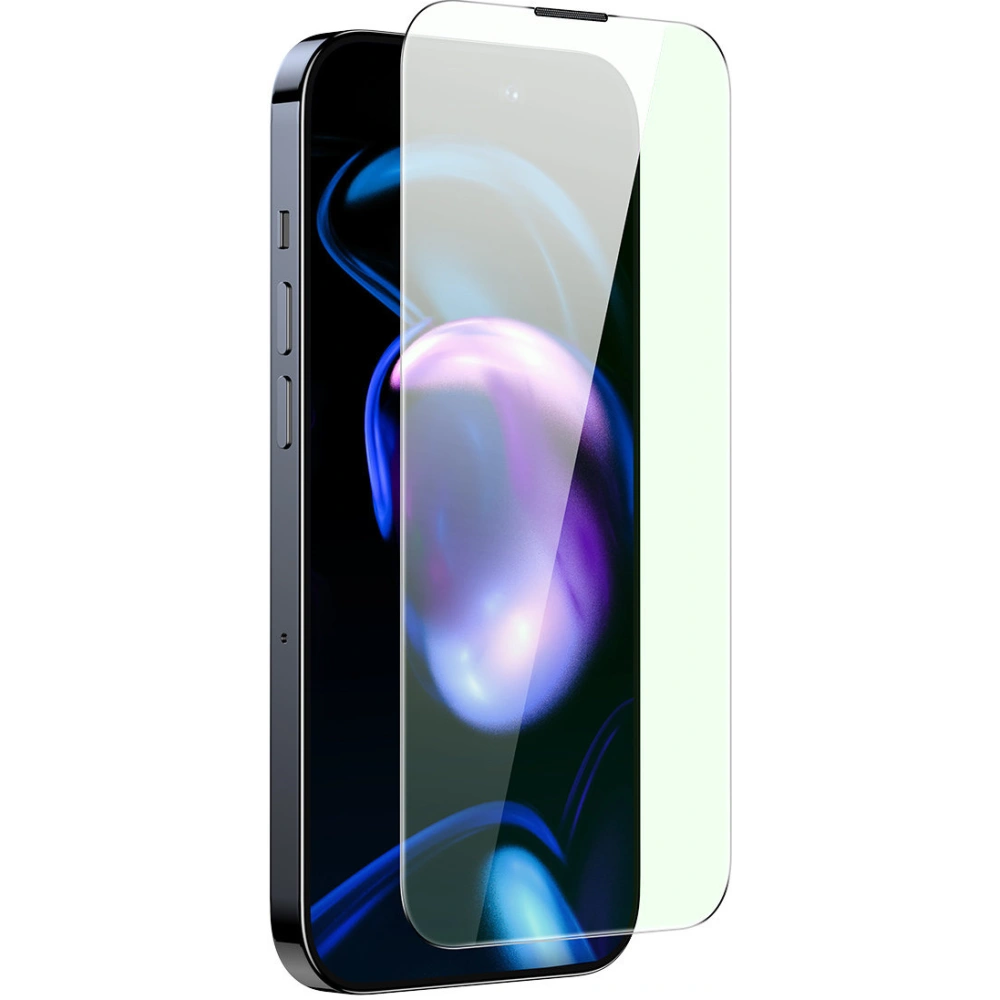 Hurtownia GSM - Szkło hartowane Baseus Anti Blue Light 0.3mm Glass Apple iPhone 14 Pro z filtrem przeciwpyłowym + ramka montażowa - BSU4366 - {ean13} - Hurt