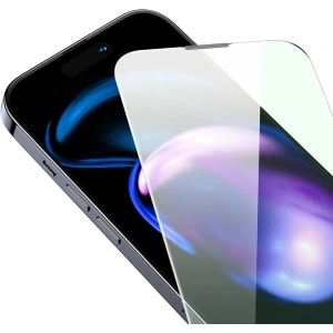 Hurtownia GSM - Sticlă securizată Baseus Anti Blue Light 0.3mm Glass Apple iPhone 14 Pro cu filtru antipraf + ramă de montaj - BSU4366 - {ean13} - Hurt