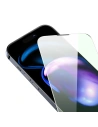 Hurtownia GSM - Edzett üveg Baseus Anti Blue Light 0.3mm Glass Apple iPhone 14 Pro porvédő szűrővel + szerelőkeret - BSU4366 - {ean13} - Hurt
